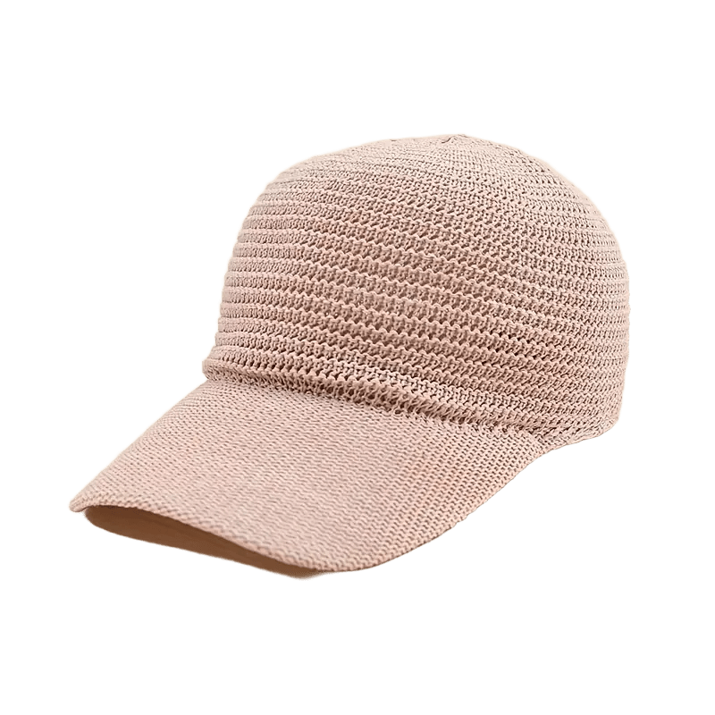 Breathable Straw Baseball Cap | Knit Sun Hat for Women | UPF Protection