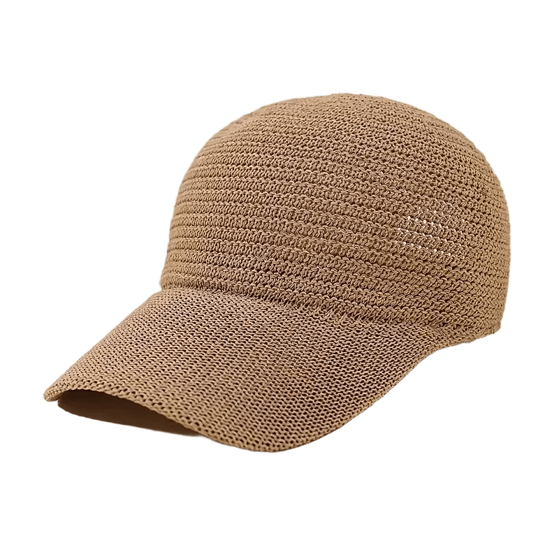 Breathable Straw Baseball Cap | Knit Sun Hat for Women | UPF Protection
