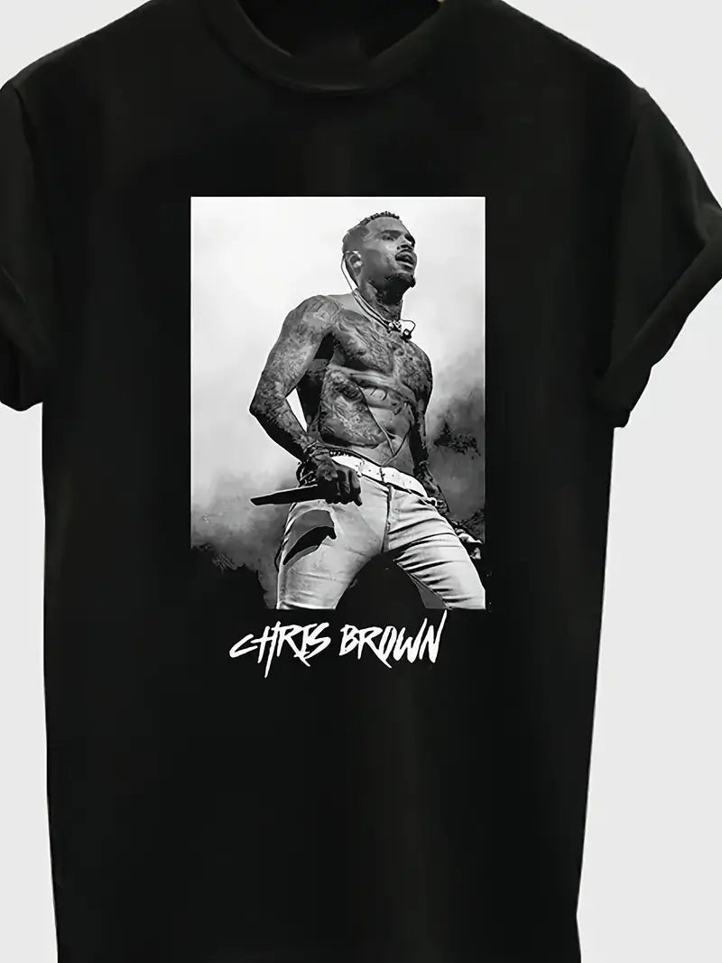 CB3 Portrait Black T-Shirt | Monochrome Design Tee