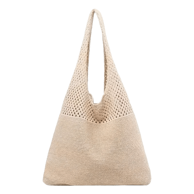 Crochet Mesh Tote Bag | Handwoven Summer Beach Shoulder Bag | Eco-Friendly