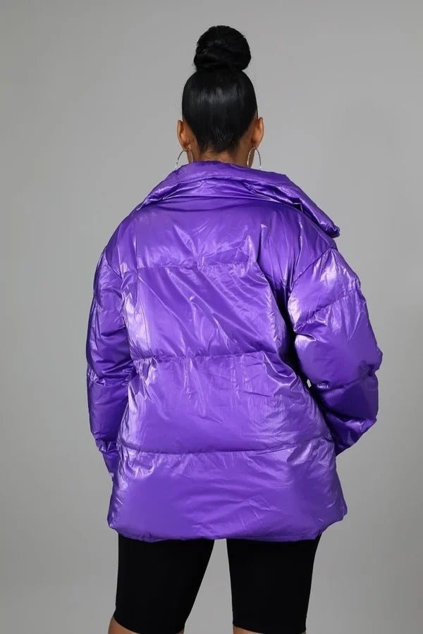 Still Hot Purple Bomber Jacket